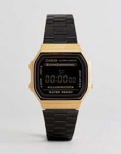 Черные наручные цифровые часы Casio A168WEGB - Черный