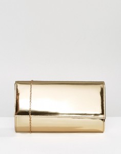 Клатч с эффектом металлик Chi Chi London - Золотой