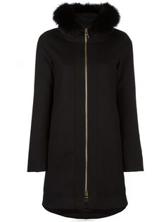 палто с меховой отделкой Herno