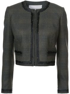 cropped checked jacket Carolina Herrera