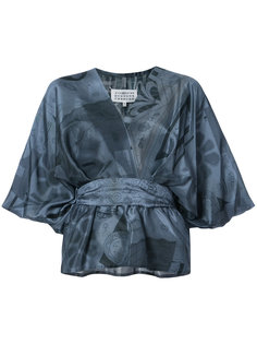 patterned kimono blouse Maison Margiela
