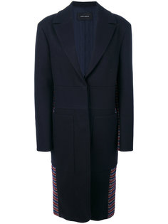 micro checked back coat Cédric Charlier