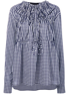 gingham blouse  Cédric Charlier