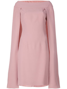 многослойное платье-кейп  Alberta Ferretti