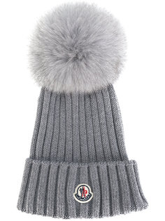 шапка с меховым помпоном Moncler