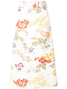 floral belted A-line skirt Rosie Assoulin