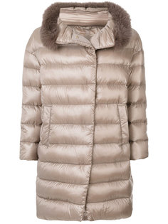 fur trim padded coat Herno