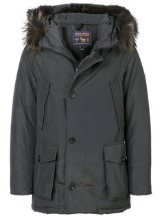 fur embellished parka coat Woolrich