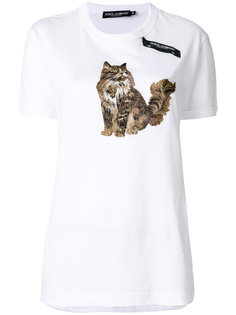 футболка с котом  Dolce &amp; Gabbana