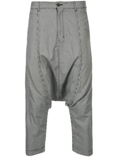 Drop-Crotch Gingham Pants Comme Des Garçons