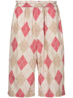 Argyle Baggy Shorts Comme Des Garçons