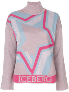 свитер с вышитой звездой  Iceberg