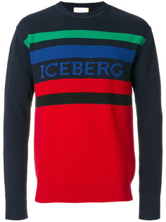 свитер дизайна колор-блок Iceberg
