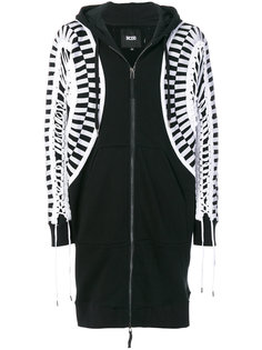 oversized lace-up hoodie KTZ