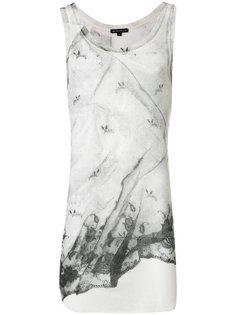 lace print tank Ann Demeulemeester