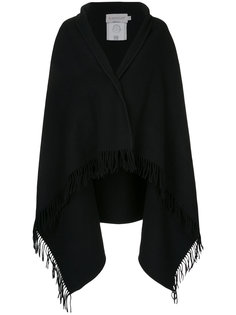 fringed scarf detail jacket Moncler
