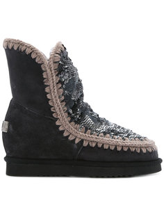 sequin Inner Wedge boots Mou