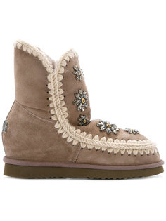 embellished Inner Wedge boots Mou