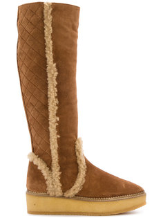 knee high textured boots Castañer