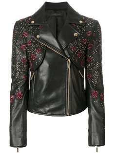 rose embroidered jacket Elie Saab