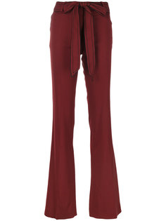 belted flared trousers Victoria Victoria Beckham