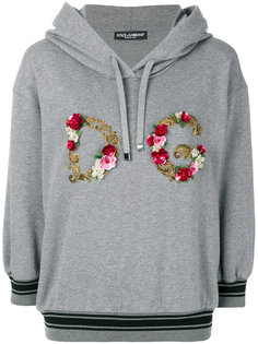 толстовка с капюшоном и аппликацией логотипа Dolce &amp; Gabbana