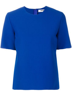 raw-edge blouse MSGM