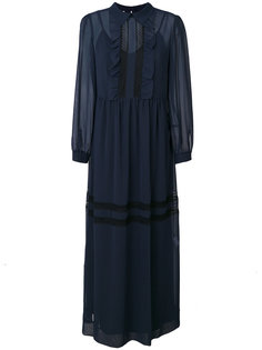 ruffled front maxi dress P.A.R.O.S.H.