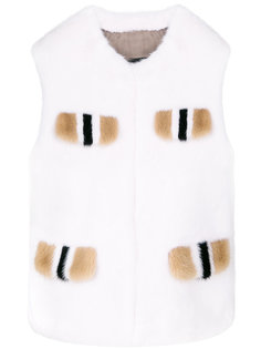 textured gilet Blancha