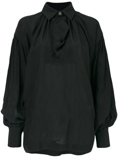расклешенная блузка с широкими рукавами  Loewe