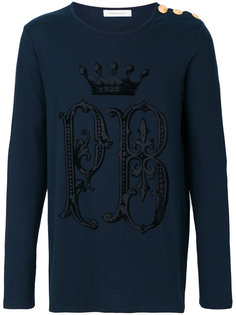 logo print sweatshirt Pierre Balmain