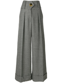 houndstooth palazzo trousers Petar Petrov