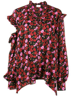 Forli Cold-Shoulder Floral Blouse Magda Butrym