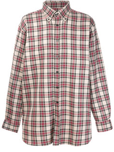 tartan slightly oversized shirt Raf Simons