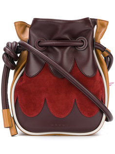 сумка-мешок на плечо с зазубренными деталями Marni