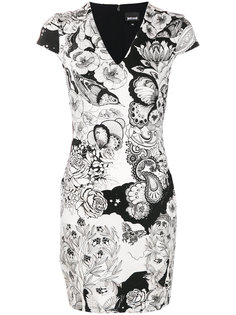 платье мини с принтом пейсли  Just Cavalli