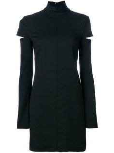 платье мини с длинными рукавами  Helmut Lang