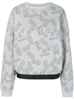 logo print sweatshirt Moschino