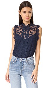 BB Dakota Allegra Novelty Lace Tank
