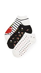 Kate Spade New York Cherry 3 Pack Sock Set