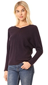 TSE Cashmere Double V Neck Sweater
