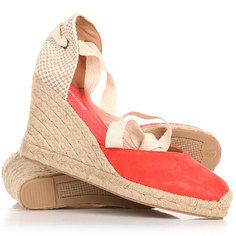 Сандалии Soludos Tall Wedge Linen Blush