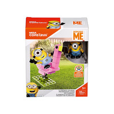 Конструктор Mattel Mega Construx "Миньоны" Катание на фламинго, 33 детали