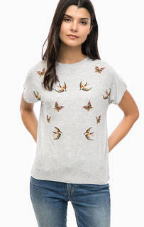 Серая футболка с вышивкой Mavi