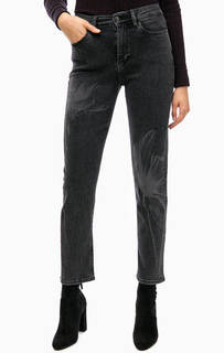 Серые укороченные джинсы с высокой посадкой Calvin Klein Jeans