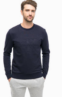 Синий хлопковый свитшот Calvin Klein Jeans