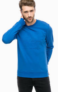 Синий хлопковый свитшот Calvin Klein Jeans