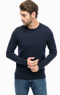 Синий джемпер с круглым вырезом Calvin Klein Jeans