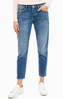 Укороченные джинсы бойфренды с декором Rich&Royal
