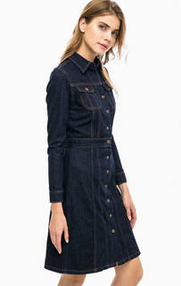 Джинсовое платье-рубашка на кнопках Lee